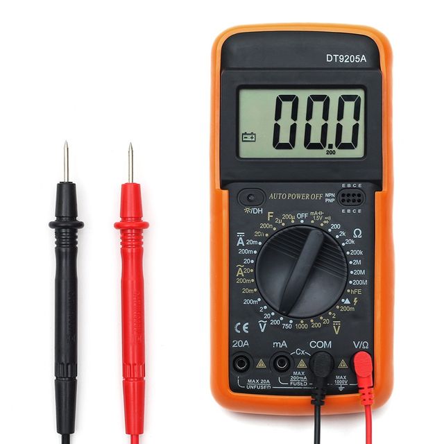 디지털전압측정기 저항측정 디지털 멀티미터 DT9205A