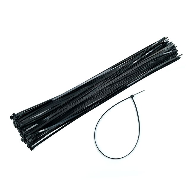Kimspp 케이블타이 5x450mm 블랙 (벌크 약50개) 타이밴드 전선 배선정리