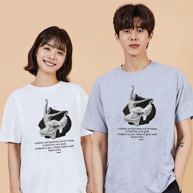 키밍 발레 우먼 춤 여름 반팔 여자 기본 반팔 아동 티셔츠 - 시원한 활동복