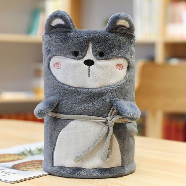 무릎 담요 허스키, 얇은 경량 사무용 담요 차량용