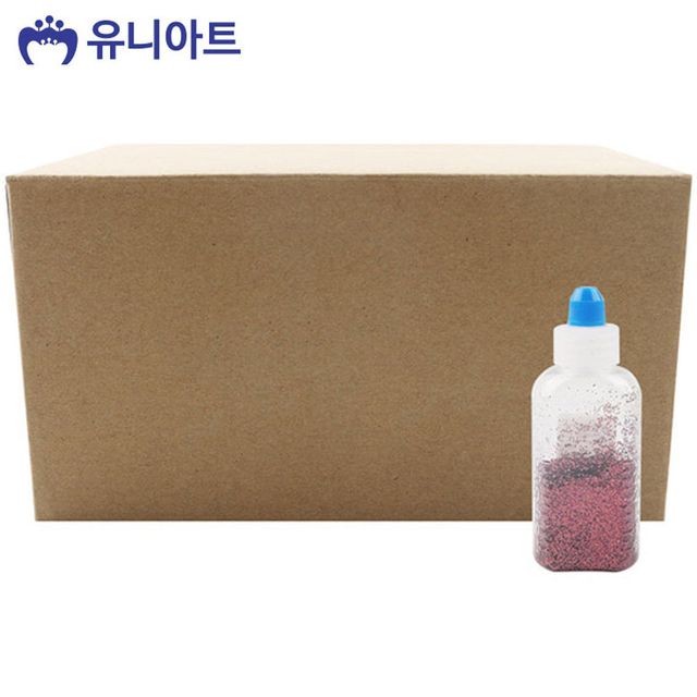 메탈 반짝이 가루 갈색 20개입 - 자연스러운 공예용 글리터