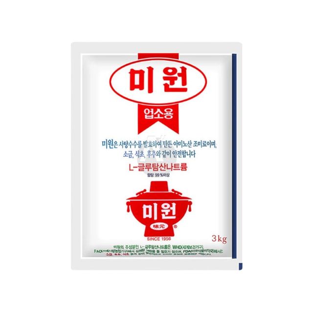 대상 미원 업소용 L-글루탐산나트륨 발효조미료 3kg