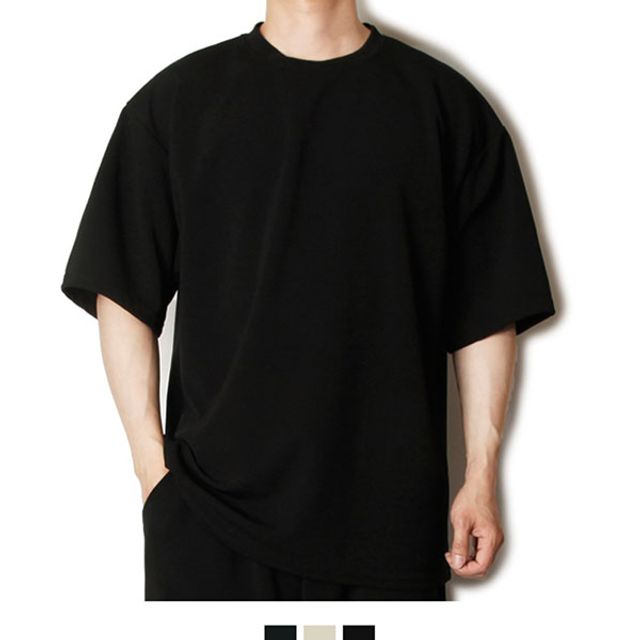 KING 남자 오버핏 반팔 티셔츠 여름 옷