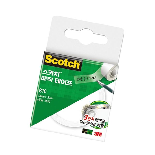 3M 스카치매직테이프 리필 18x20M 3인치 1P 문구 정리