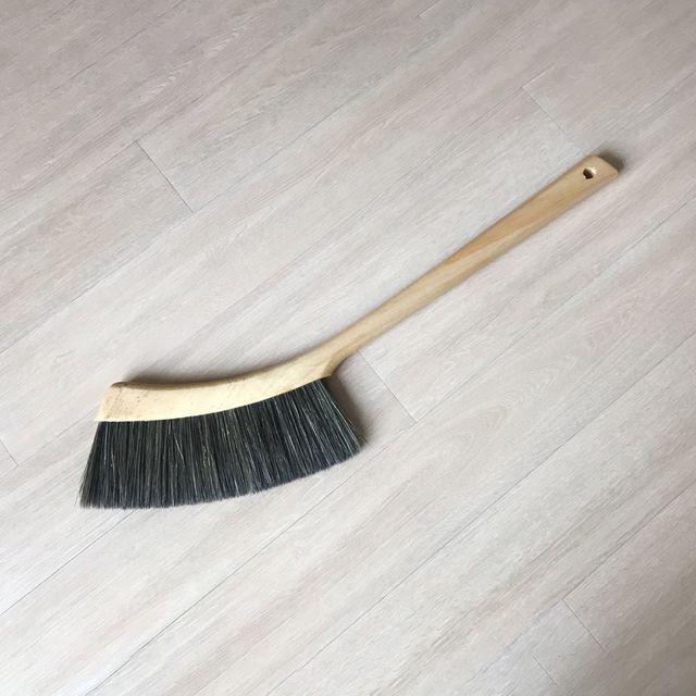 기러기 원목 방비 빗자루