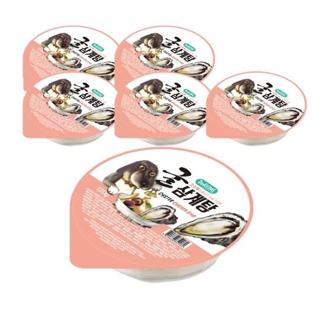 반려견 전용 원기회복 굴삼계탕 120g 6개입 - 영양 간식
