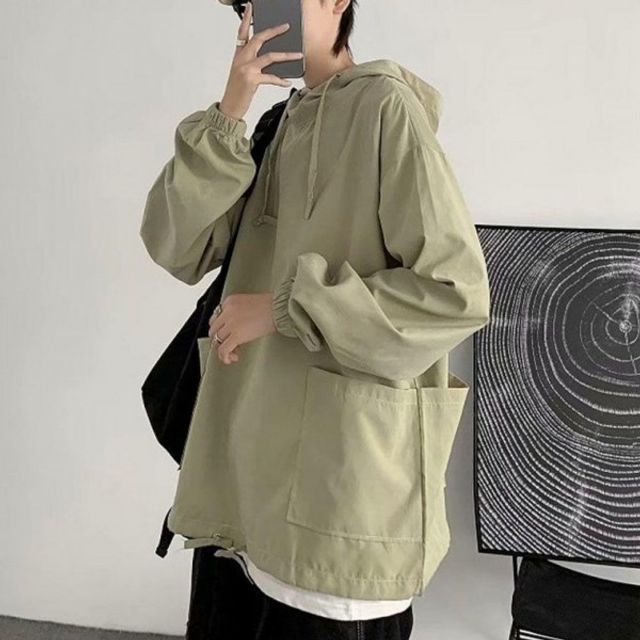 바람막이 자켓 남자후드 얇은후드 남성 루즈 간절기 남성티