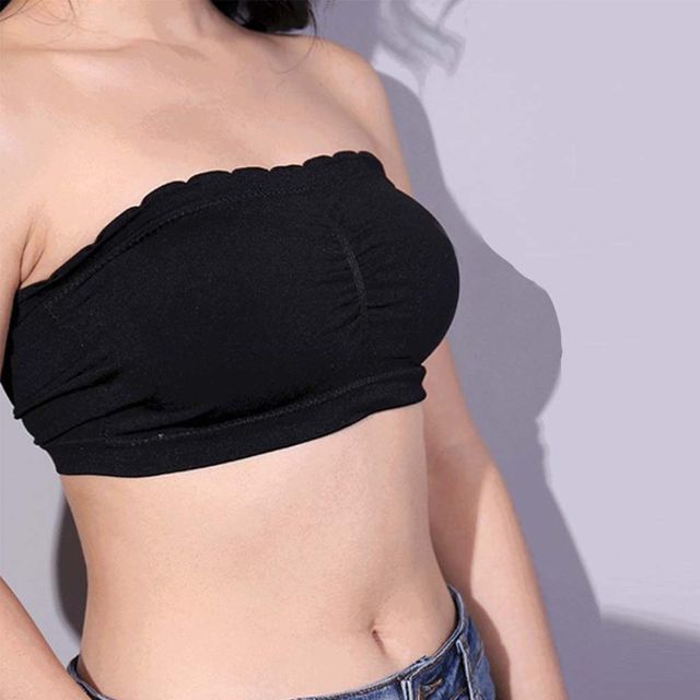 노와이어 탑브라 3단후크 브라탑 튜브탑 패드탈부착