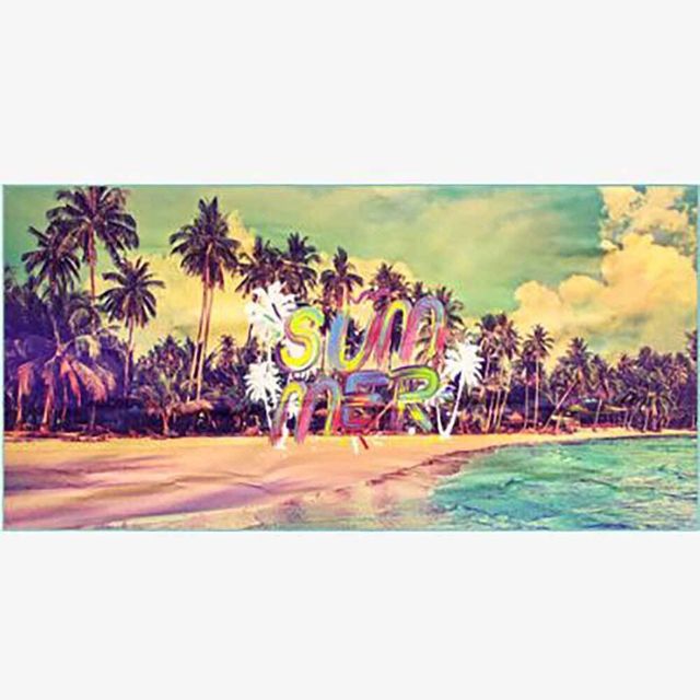 극세사 비치타올 썬셋비치 중 사이즈 수영 레저용