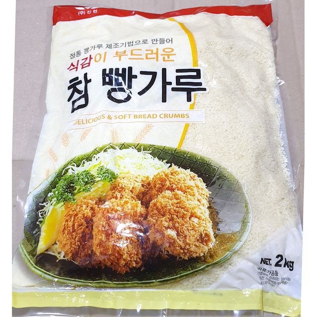부경 참빵가루(가는개자 습식 2K) X4 빵가루마른 빵가
