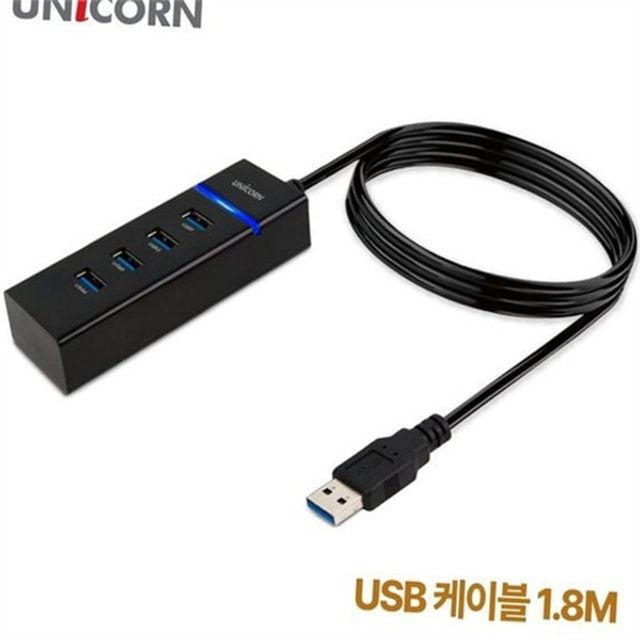 3.1 4 포트 usb 허브 데이터 무전원 usb 허브 고속