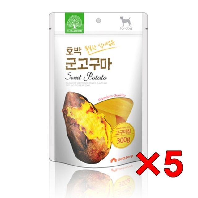 더내추럴 호박 군고구마 고구마 칩 300g (5개묶음)