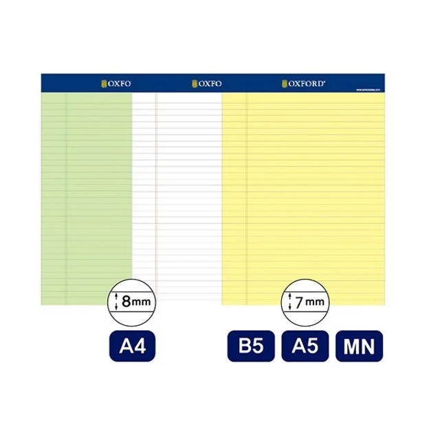 리갈패드 B5 연두 50매 옥스포드 A15