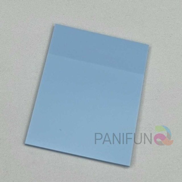 투명컬러 스티커메모지 블루 라벨프린터 보안스티커 암기스티커 투명메모지 암기노트