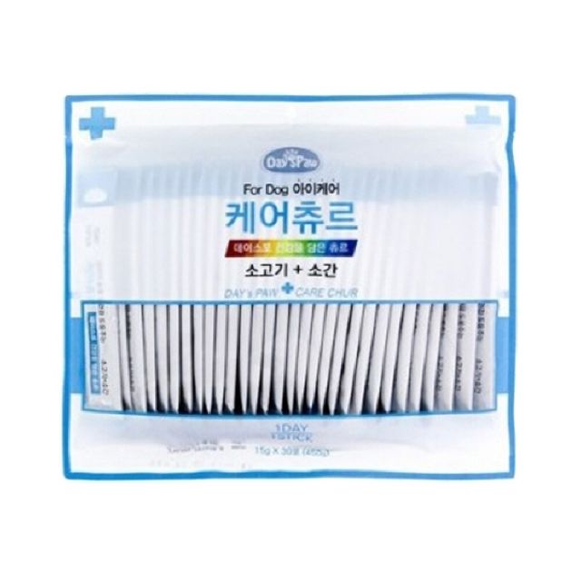 데이스포 강아지 케어츄르 소고기소간눈 장건강 30P