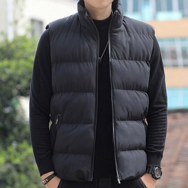 맨즈 윈터 모던 하프넥 패딩조끼 베스트탑 집업자켓 캐쥬얼패딩 조끼 동절기 슬림 보이즈 남성 님성웰론 슬
