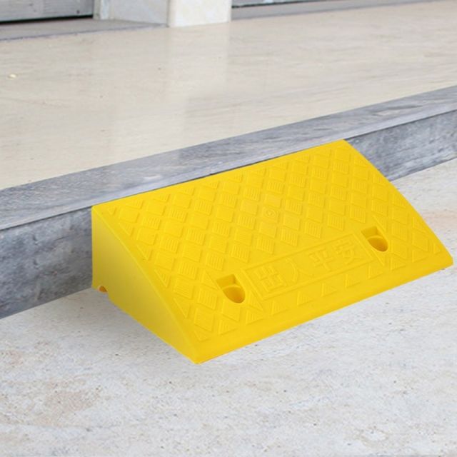 진입판 휠체어 문턱 계단 50x27x13cm 옐로우