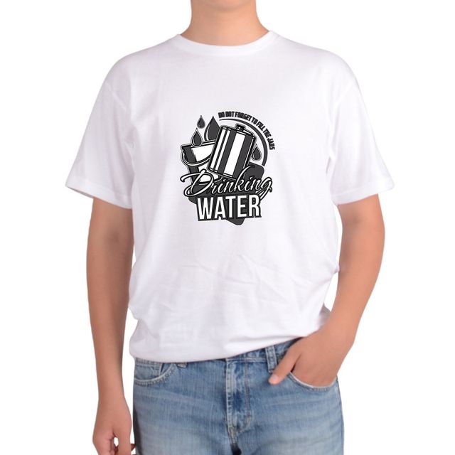 기능성 반팔티 물 워터 water 물통 수통 디자인의류