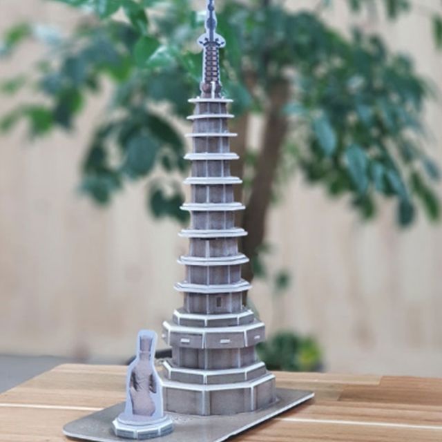 3D입체퍼즐 팔각구층석탑 퍼즐만들기 모형조립 조각퍼즐 어린이만들기 퍼즐맞추기