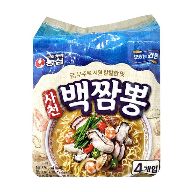 농심 사천백짬뽕 4개입 x 2개