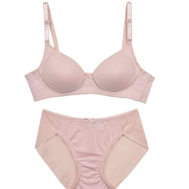 노와이어 브라팬티 세트 B컵 여자속옷 리본포인트브라팬티 언더웨어 편한브라팬티