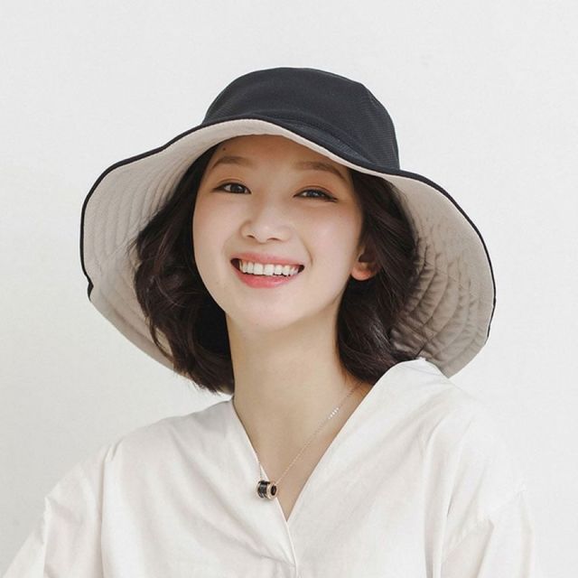 여성썬캡 자외선 차단 모자 챙길 깊은