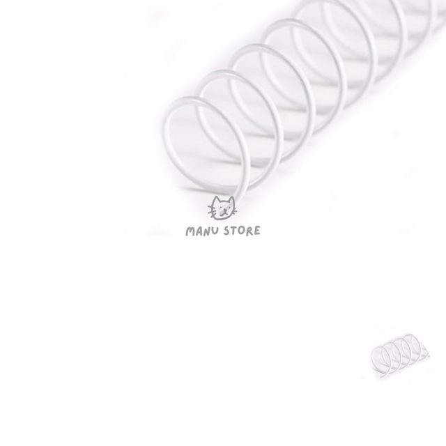 셀프제본링 제본기스프링 제본용 3대1 스틸 코일링 22mm 2Kg 흰색