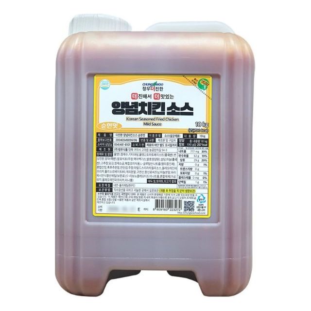 청우식품 더진한 양념치킨소스 순한맛 10kg
