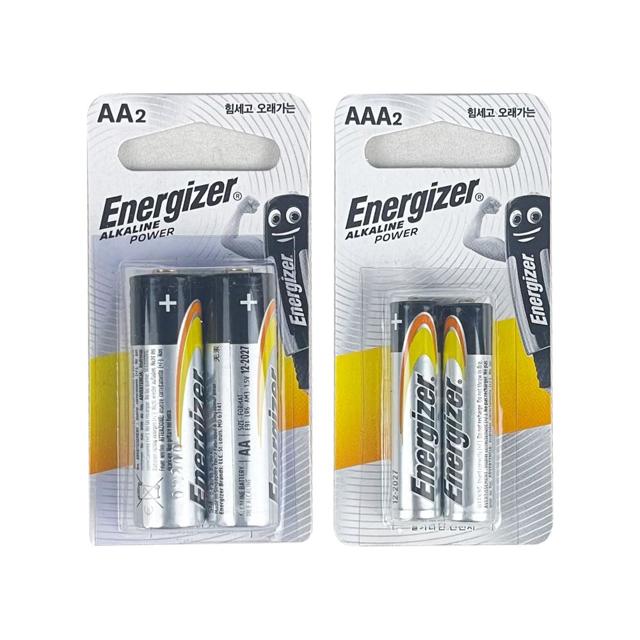 에너자이저 건전지 옵션선택(AA)(AAA) 1.5V 2개입 -O