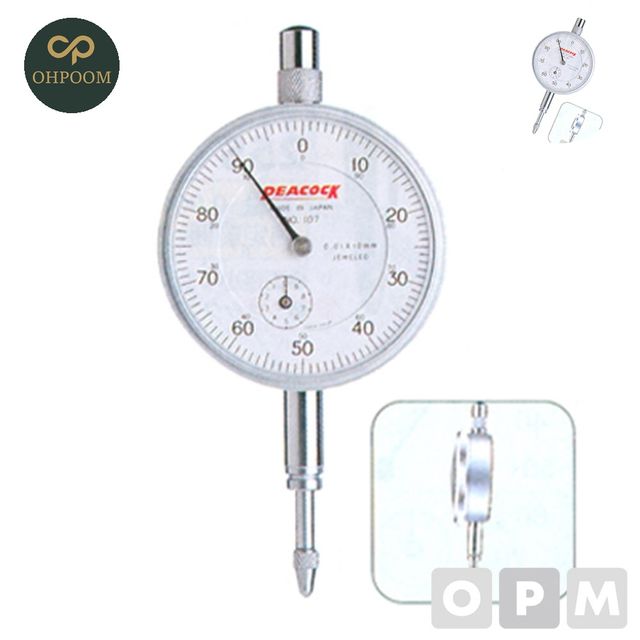 아날로그게이지 INDICATOR 다이얼게이지 플랫백형 10mmx0.01 107 F 1EA