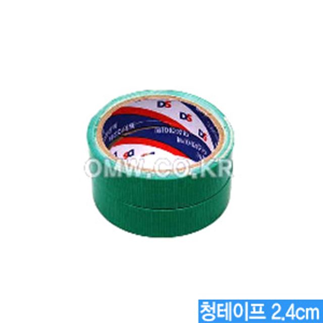 청테이프 2.4cm 2개입 - 실용적인 사무 및 포장용 투명 테이프