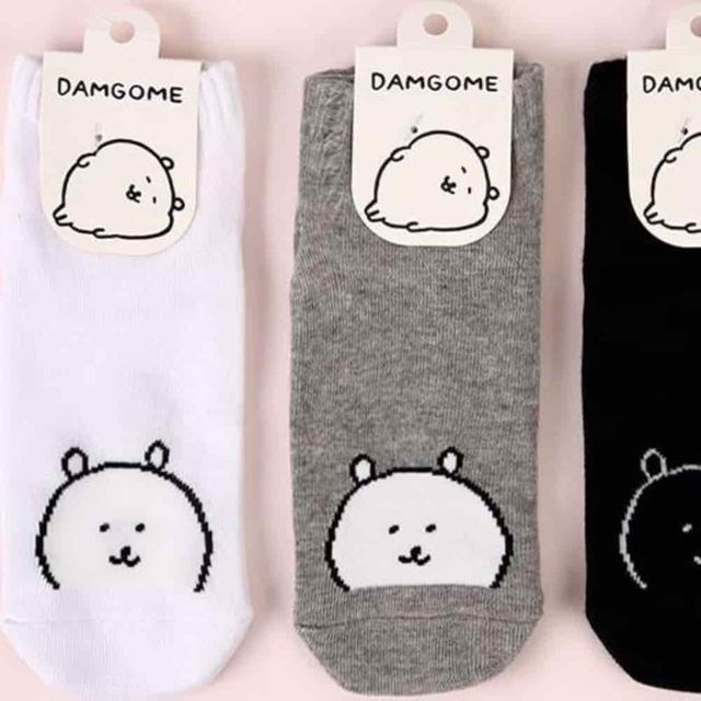담곰이 단목양말 캐주얼양말 여자발목양말 귀여운양말 캐릭터양말