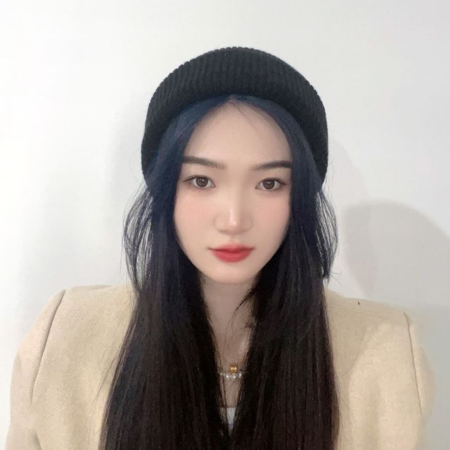 베이직 니트 비니 블랙 겨울모자 방한 모자
