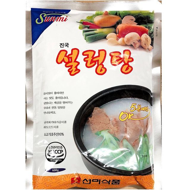 설렁탕 선미 600g X25팩 냉동 간편 조리식품
