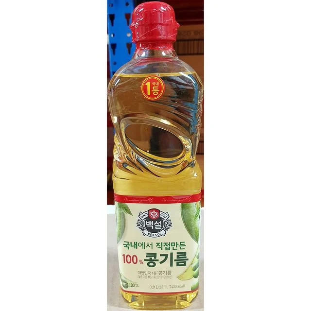 백설 식용유 900ml 대두유 콩기름 단일 포장 주방용