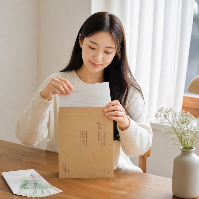 남편 생일 용돈 박스 현금 선물 상자 이혼소송 기념일 반전 봉투 포장 서프라이즈