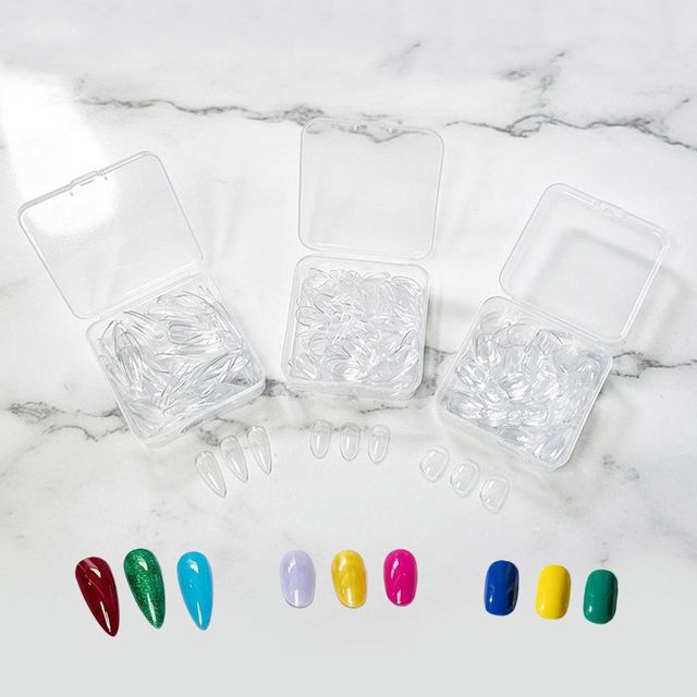 네일아트 컬러차트판 및 연습용 말랑 리필팁 120pcs