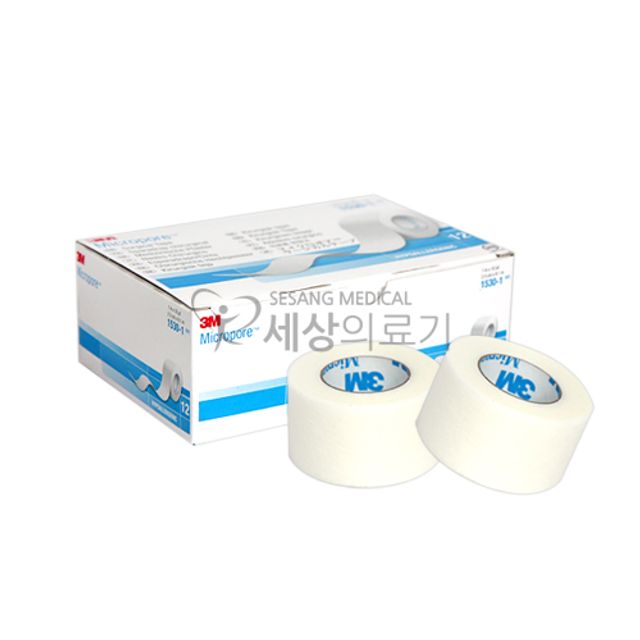 3M 마이크로포어 의료용 종이 반창고 12개입 세트
