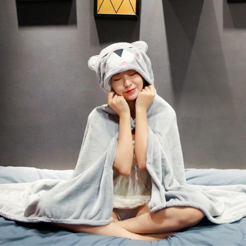극세사 망토 후드 담요 대형 블랭킷 차량용 무릎담요