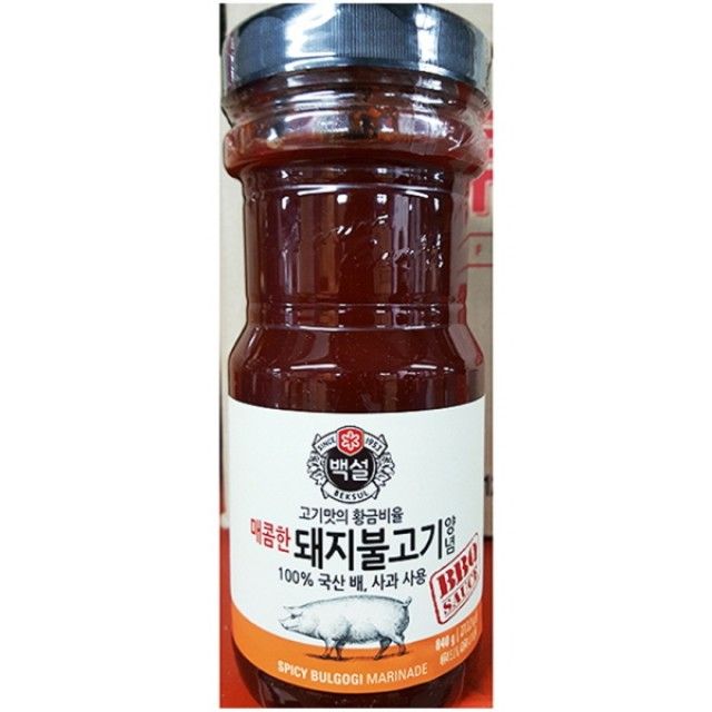백설 돼지불고기양념 840g 달콤 짭짤한 맛의 양념