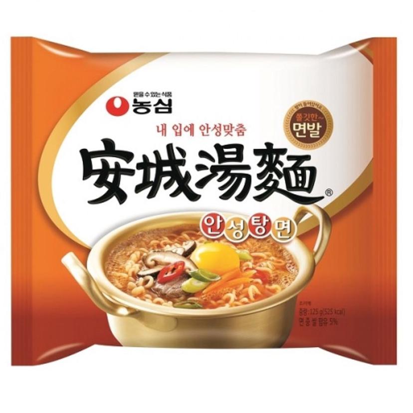 농심 안성탕면 125g 40봉지 한 박스 번들 세트