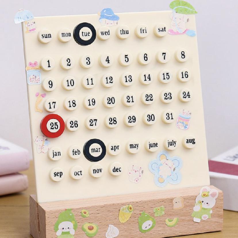 탁상 미니 만년 달력 DIY 캘린더 인테리어 소품