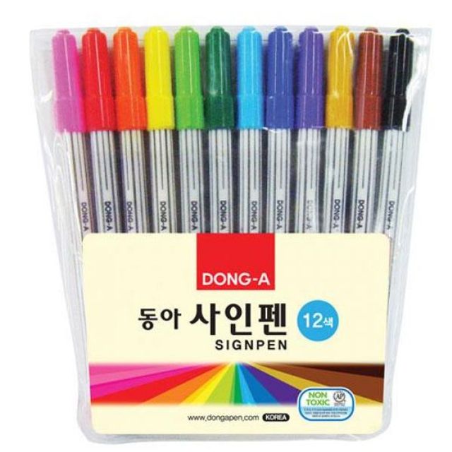 동아 싸인펜 12색 세트 어린이 미술 학용품 추천