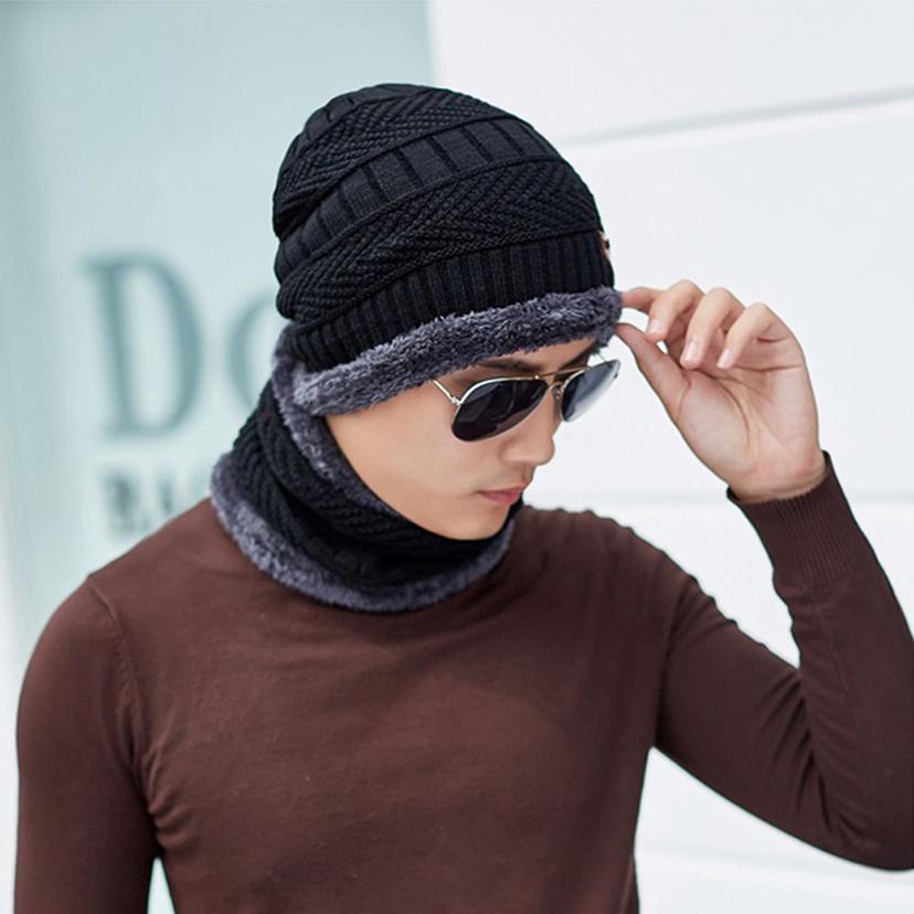 겨울 방한 넥워머 비니 모자 세트 골프 등산용