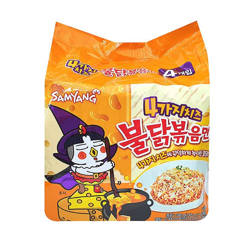 삼양 4가지 치즈 불닭볶음면 4개입 2팩 번들 세트