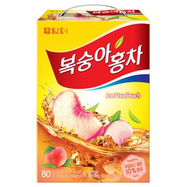 담터 복숭아 홍차 아이스티 80T 대용량