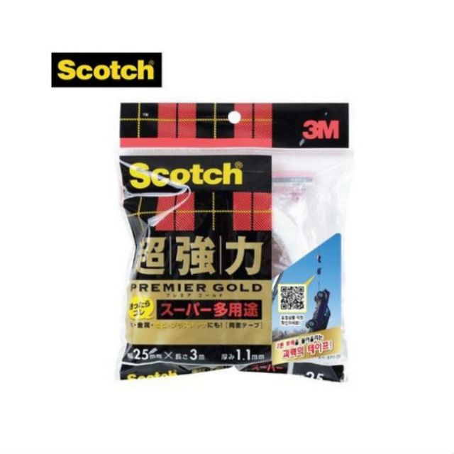 3M 스카치 초강력 다용도 폼 양면테이프 SPS-25 - 두꺼운 폼, 높은 내구성