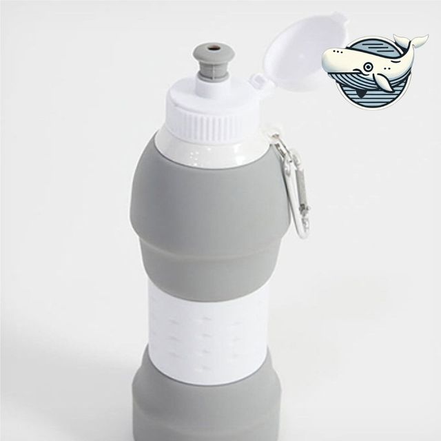 휴대용 실리콘 생수병 550ml 접이식 다용도