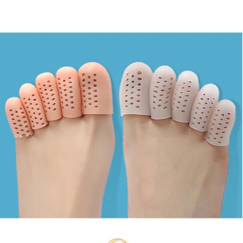 실리콘 발가락 보호 골무 - 통기성 캡 커버 2P
