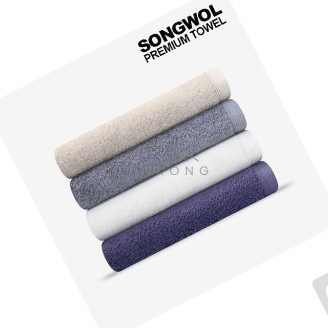 송월타월 타올답례품 코마40수무지40 160g 타월 보라